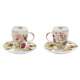 Fleurs Espressotassen 2er Set 50 ml in GB