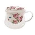 Romantic Roses Teeglas m. Siebeinsatz u. Deckel 275 ml