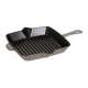 American Grillpfanne m. Stiel graphit grau, 26x26cm