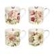 Fleurs Tassen Set 4 tlg. In GB, 350 ml