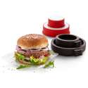 Hamburger und Brot Kit, 4-tlg., weiss/rot, braun, 11cm