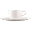 Aurole Teetasse 2-tlg. weiss, 0.13 lt.