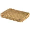 Tablett eckig, h-beige, 40x25x4,5 cm