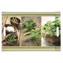 Kitchen Herbs Tablett m. Griffen 49x34cm