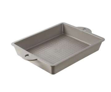 Kuchenform rechteckig in GB, 34.3x27.5x6 cm, Sesam-grau