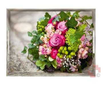 Emsa Tablett Flower Bouquet 40x31cm