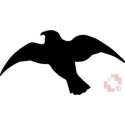 Windhager Vogel-Silhouetten 3St schwarz