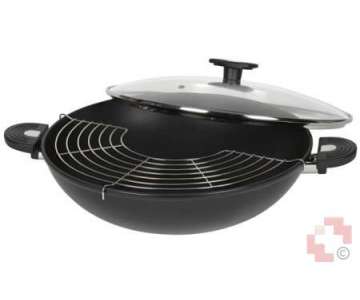 Kaltenbach Wok Alu mit Glasdeckel