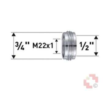 Neoperl Reduktion M22x1x1/2\"x3/4\"