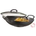 Spring Wok Gusseisen mit Glasdeckel