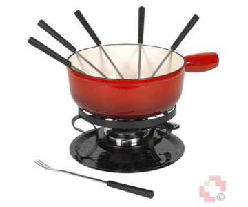 Kaltenbach Fondue Set Tradition Guss rot