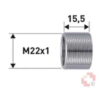 Neoperl Gewinderohr M22x1x15.5mm