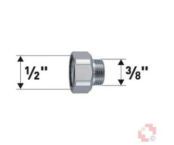 Neoperl Reduktion IG 1/2\"xAG 3/8\"