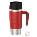 Emsa Travel Mug mit Griff rot/Inox