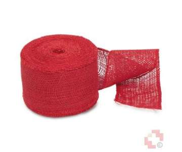 Windhager Juteband 10cm 25m rot