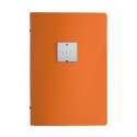 Menkarte A5 orange Metallschild bar