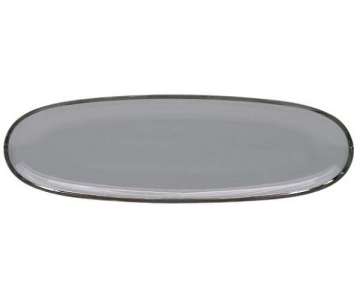 Glas Sensation Platte oval schmal 50x16cm