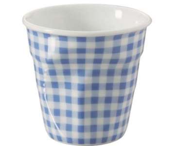 Espresso Knitterbecher 8 cl, weiss blau