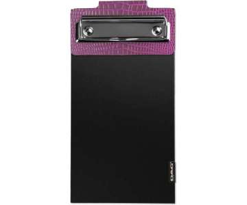 Bestellblockhalter 11x21cm violett Kroko