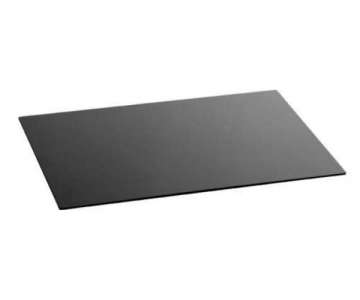 Glasplatte 50x42x0,4cm, schwarz