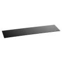 Glasplatte 80x20x0,4cm, schwarz