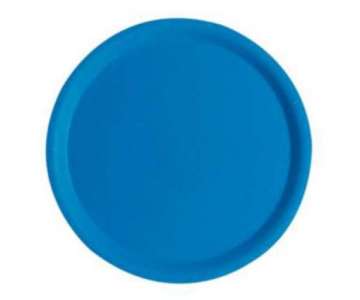 Tablett D:38cmrutschfestest, Rubberform, blau