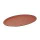 Selform Tablett oval, 26,5x20cm,rutschfest., Holz-Dekor