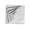 Dipschale TWIST fr l, 12x12x1,8cm