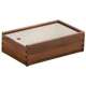 Besteckbox Holz 26,5x16,2x8,0cm, walnuss