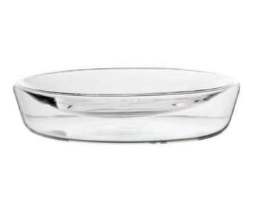 Glasschale tief, D:13,8cm, H:3cm, doppelwandig