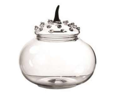 Glasdose AMUSE m. Deckel 0,24L, D:9cm, H:9cm