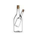 Essig-l-Flasche inkl. 2Korken, 0,375L, H:19cm