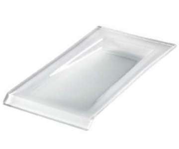 Glasteller MODUL 22,5x11cm, milchig