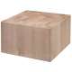 Hackblock Weissbuche ohne Untergestell 30 x 30 x 20 cm