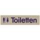 Wortschild TOILETTEN