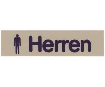 Wortschild HERREN