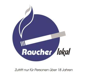 Schild Raucherlokal