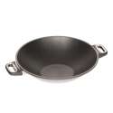 Wok  36 cm, H: 9 cm mit 2 Griffen