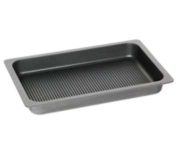 Bratplatte tief GN 1/1, H: 5.5cm mit Grillboden