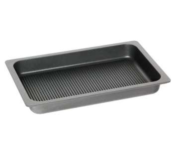 Bratplatte tief Induktion GN 1/1, H: 5.5cm mit Grillboden