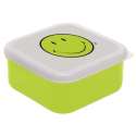 Smiley Lunchbox, grn/weiss, 12 x 12 cm