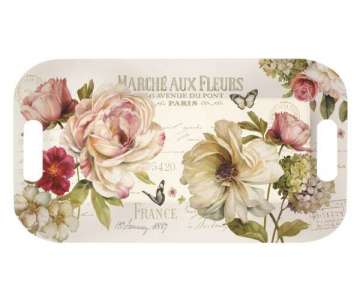 Fleurs Tablett 47x33 cm