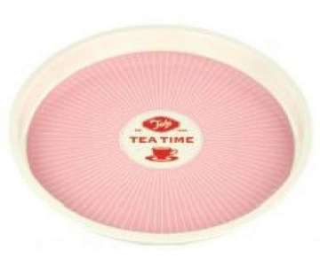 Tee Tablett, 31x2.6 cm, pink