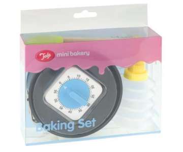 Kuchen Backset m. Timer, Springform, Dekoflasche u. Teigsch.