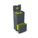 Totem 60l Recycling Station, grau/grn, 40x30x79.7 cm