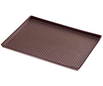 Pizza Backmatte perforiert, braun, 40x30x12 cm