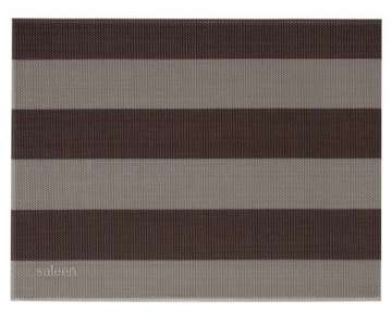 Tischset Stripes, eckig, beige/braun, 32x42 cm