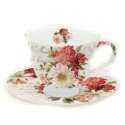 Season Flowers Tee-Obertasse m. Untertasse, 200 ml