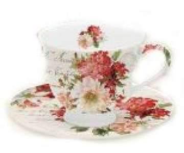 Season Flowers Tee-Obertasse m. Untertasse, 200 ml