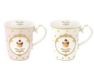 Dots&Cupcakes 2er Set Teetasse, 275 ml